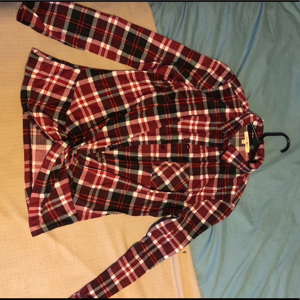 Crossed front flannel